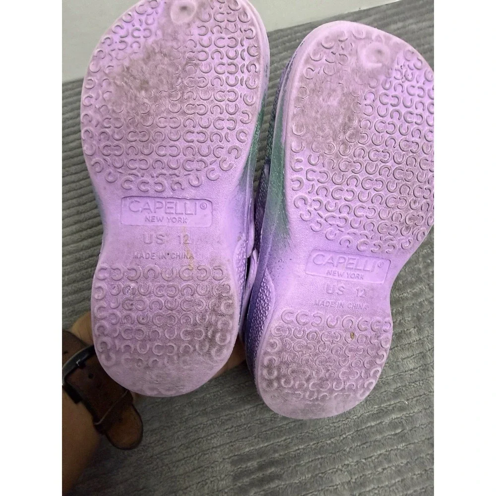 12 C Little Grils Capelli Clogs Purple